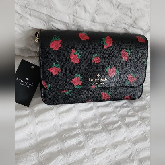 NWT Kate Spade Ditsy Rose Crossbody - Picture 1 of 4